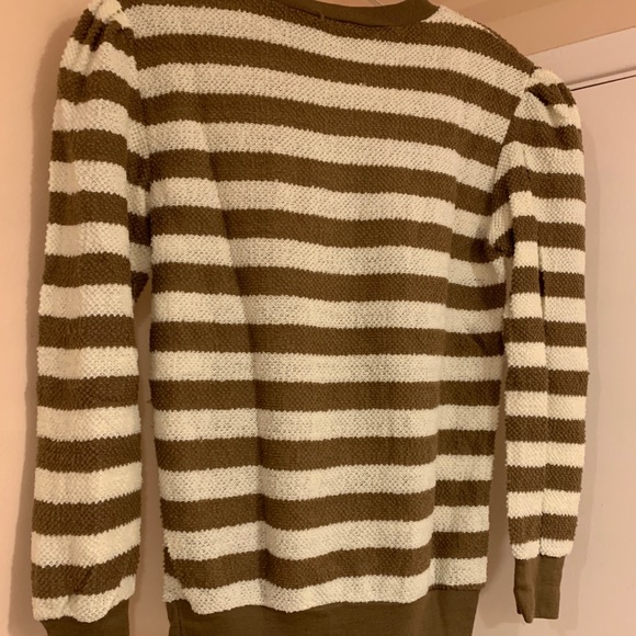 70s era Puffy Shoulder Sweater Size Med Acrylic - Picture 3 of 6